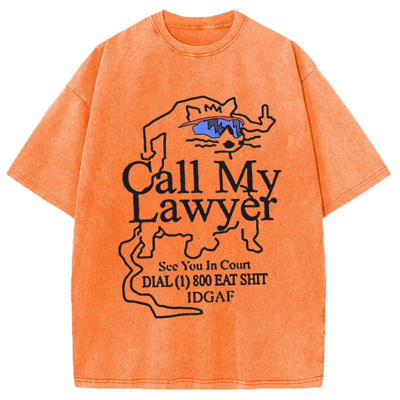 bbb Call My Lawyer Washed T-Shirt