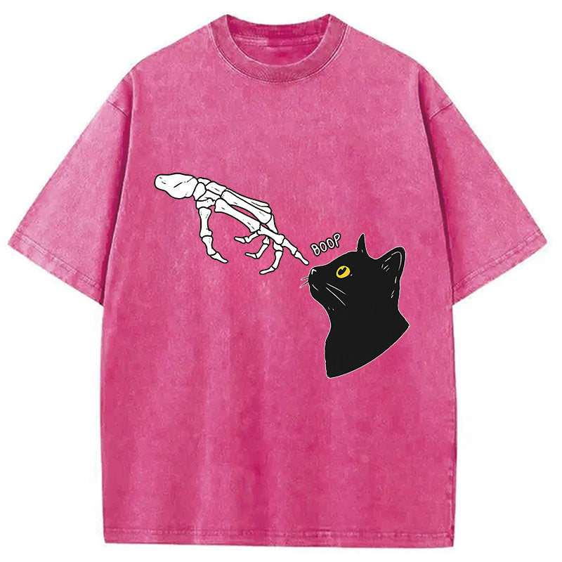 bbb Cat Spooky Boop Washed T-Shirt