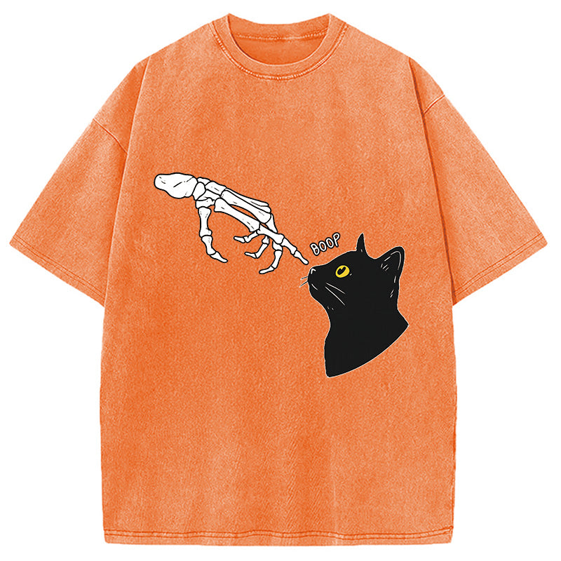bbb Cat Spooky Boop Washed T-Shirt