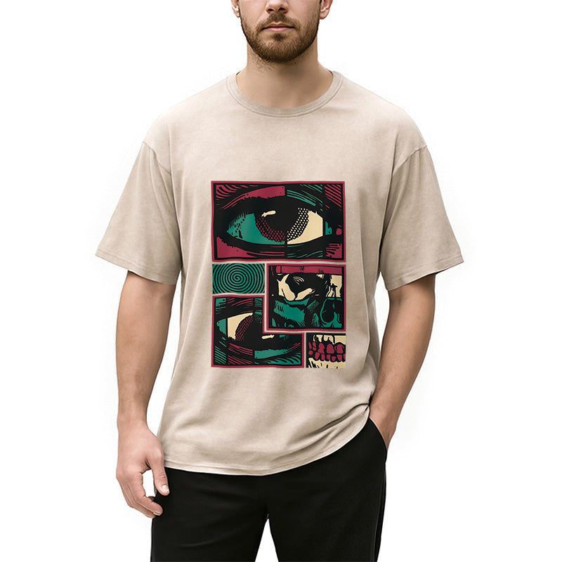 bbb Facial Fragments Washed T-Shirt