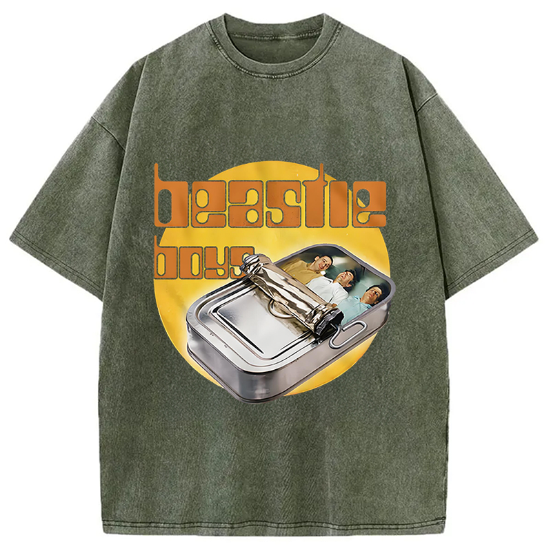 bbb Hello Nasty Beastie Boys Hiphop Washed T-Shirt