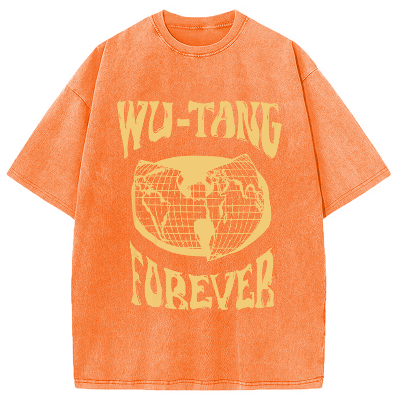 bbb Wu-Tang Forever Hip-Hop Washed T-Shirt