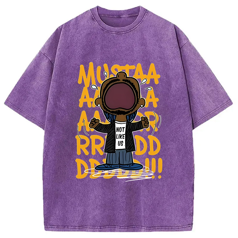 bbb Kendrick Mustard Lamar Rapper Washed T-Shirt