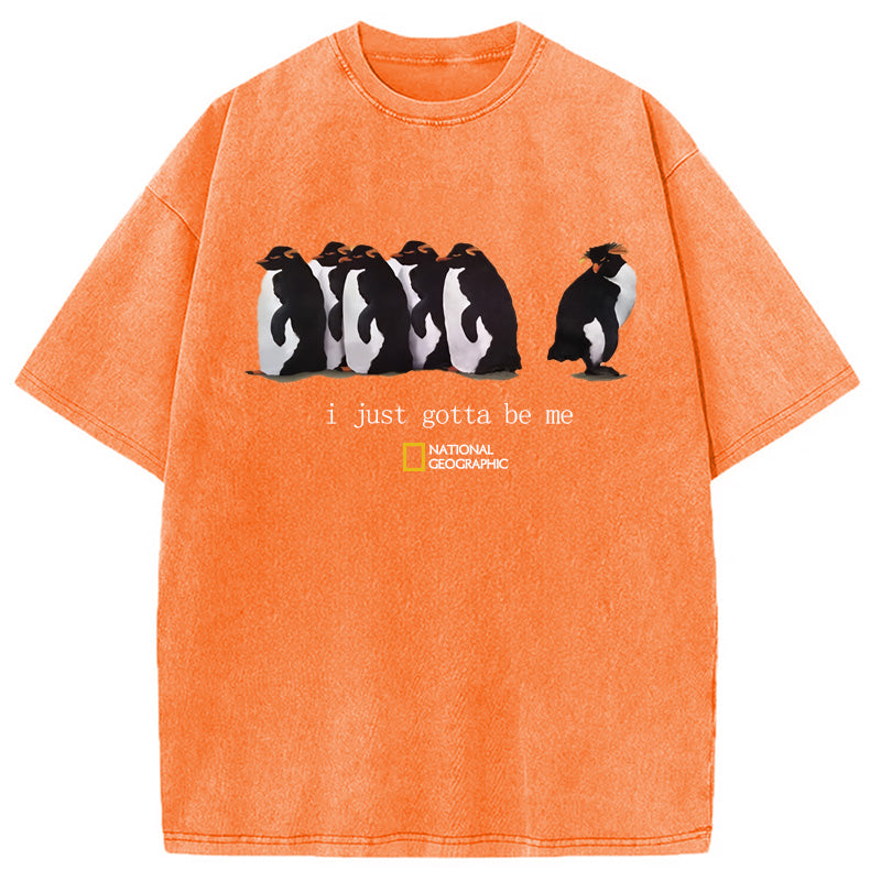 bbb I Just Gotta Be Me Penguins Washed T-Shirt