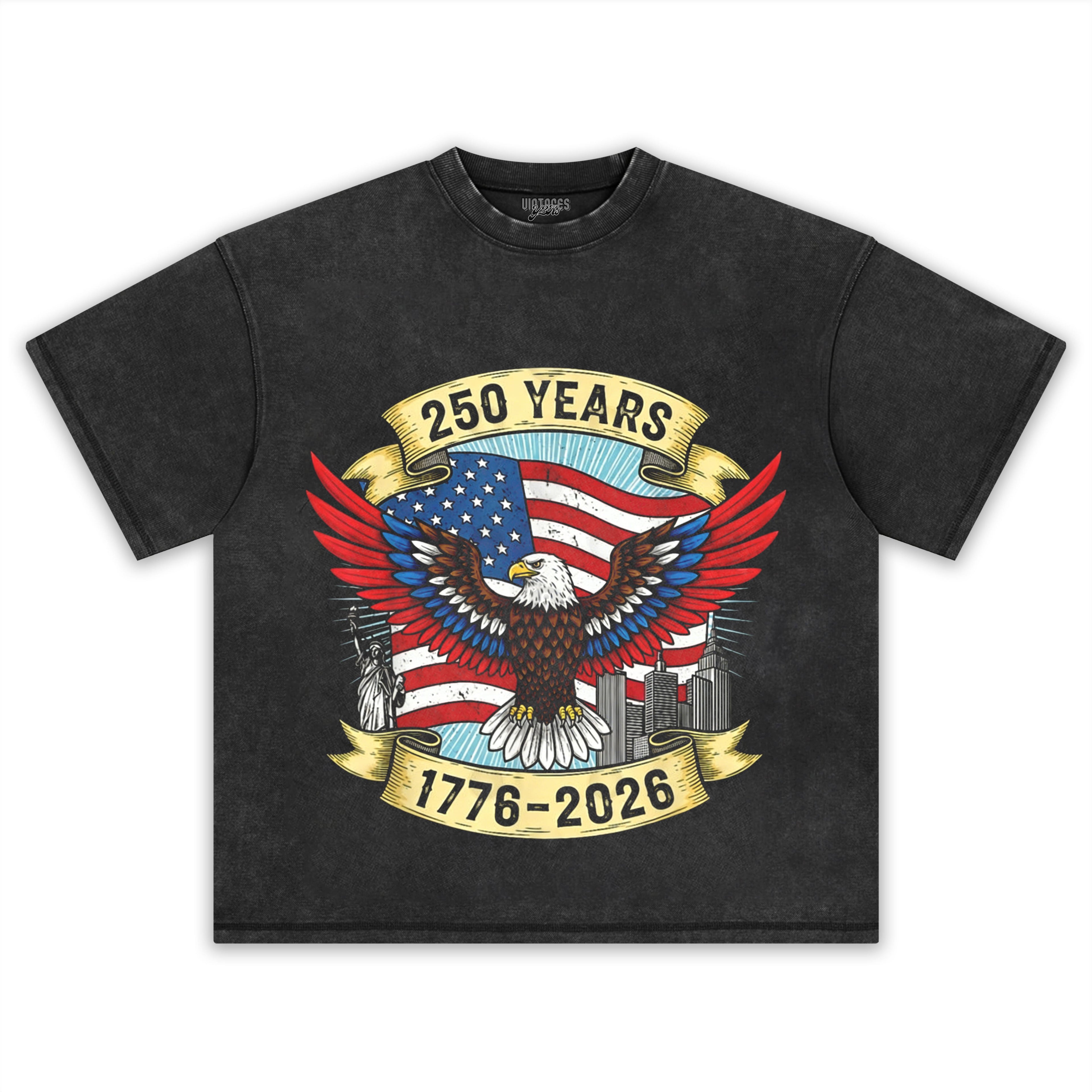 250TH-ANNIVERSARY-USA-FLAG-AMERICAN V2 TANK TOP & TEE & LONG SLEEVE & LAYERED LS & HOODIE