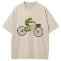 bbb Kermit Riding A Bike Washed T-Shirt
