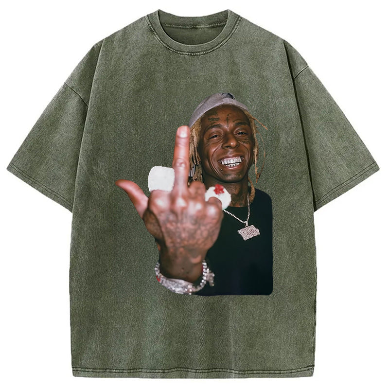 bbb North America Tour Lil Wayne Washed T-Shirt