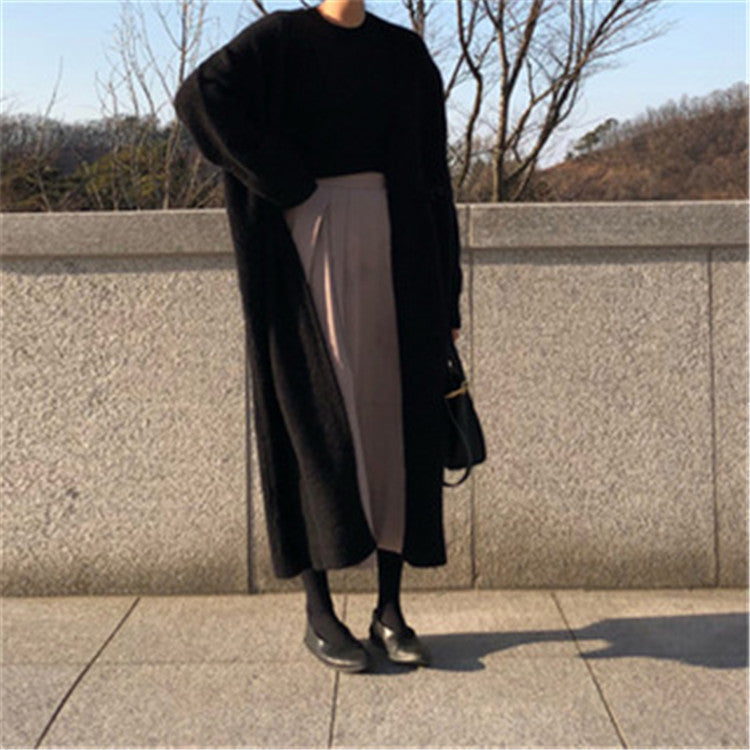 Soft Relaxed Women’s Longline Cardigan - Open Front Cotton