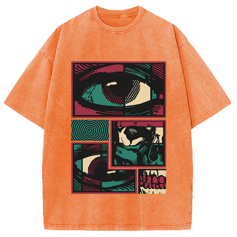 bbb Facial Fragments Washed T-Shirt