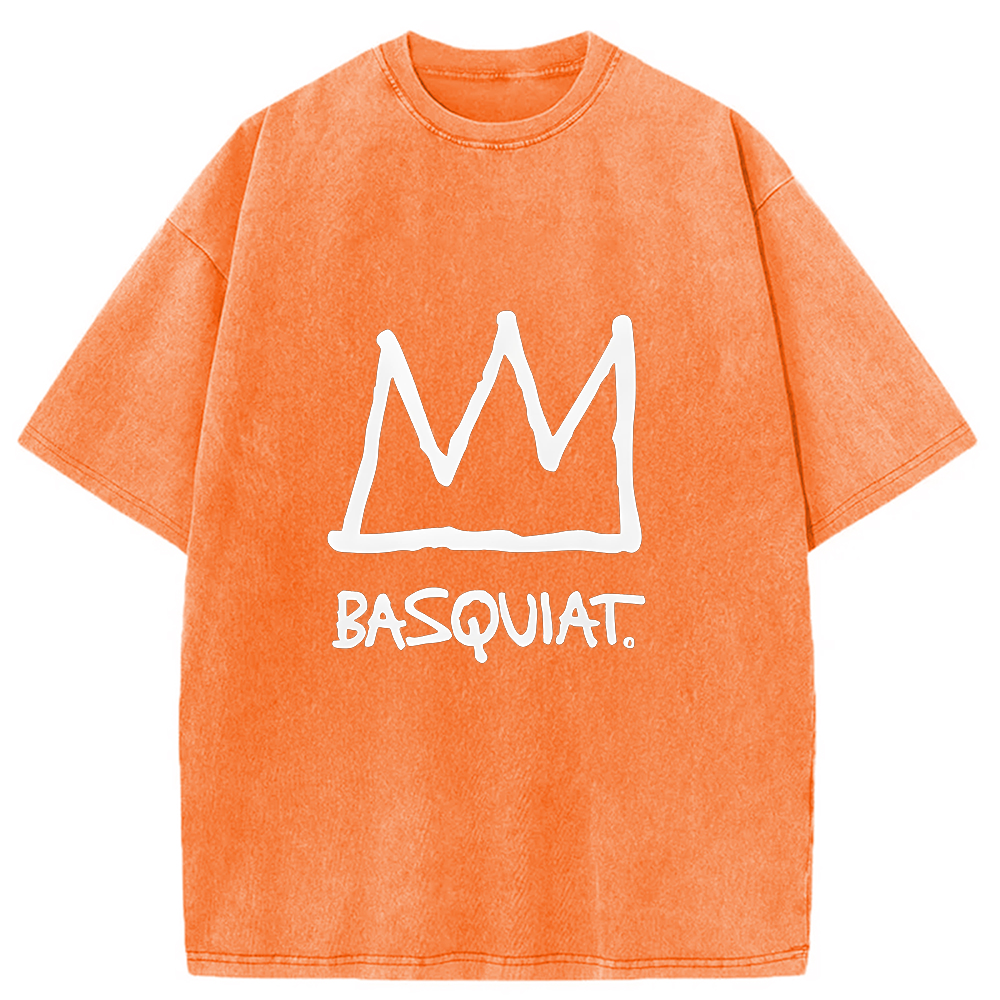 bbb Jean Michel Basquiat Crown Washed T-Shirt