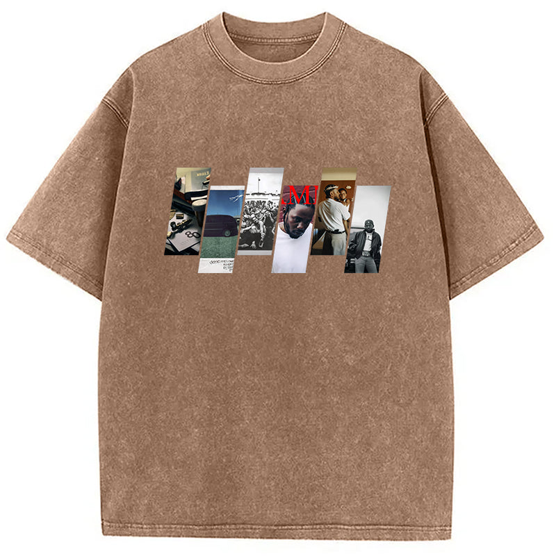 bbb Kendrick Lamar Albums Washed T-Shirt