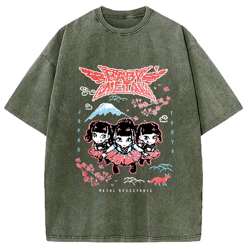 bbb Babymetal Tokyo Washed T-Shirt