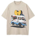 bbb Wu Tang Retro Hip Hop Washed T-Shirt