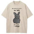 bbb No Talk I Angy Washed T-Shirt
