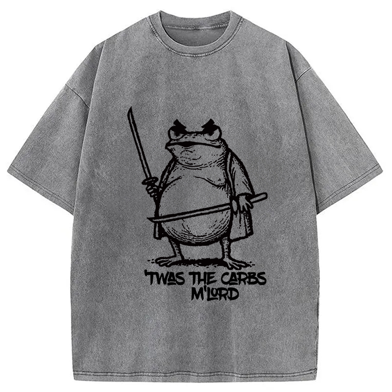 bbb Fat Samurai Frog Washed T-Shirt