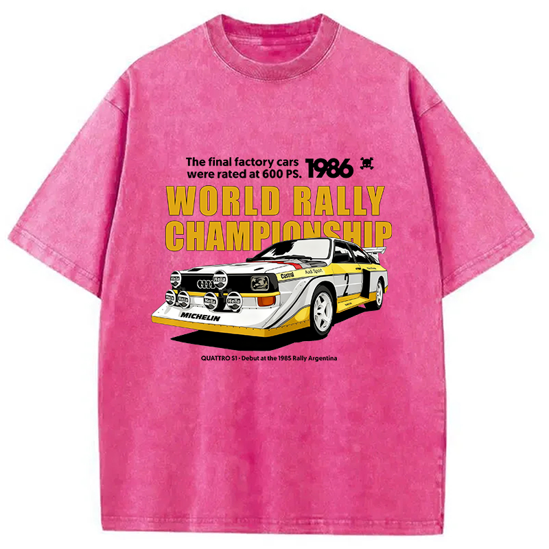 bbb 1986 World Rally Championship Washed T-Shirt