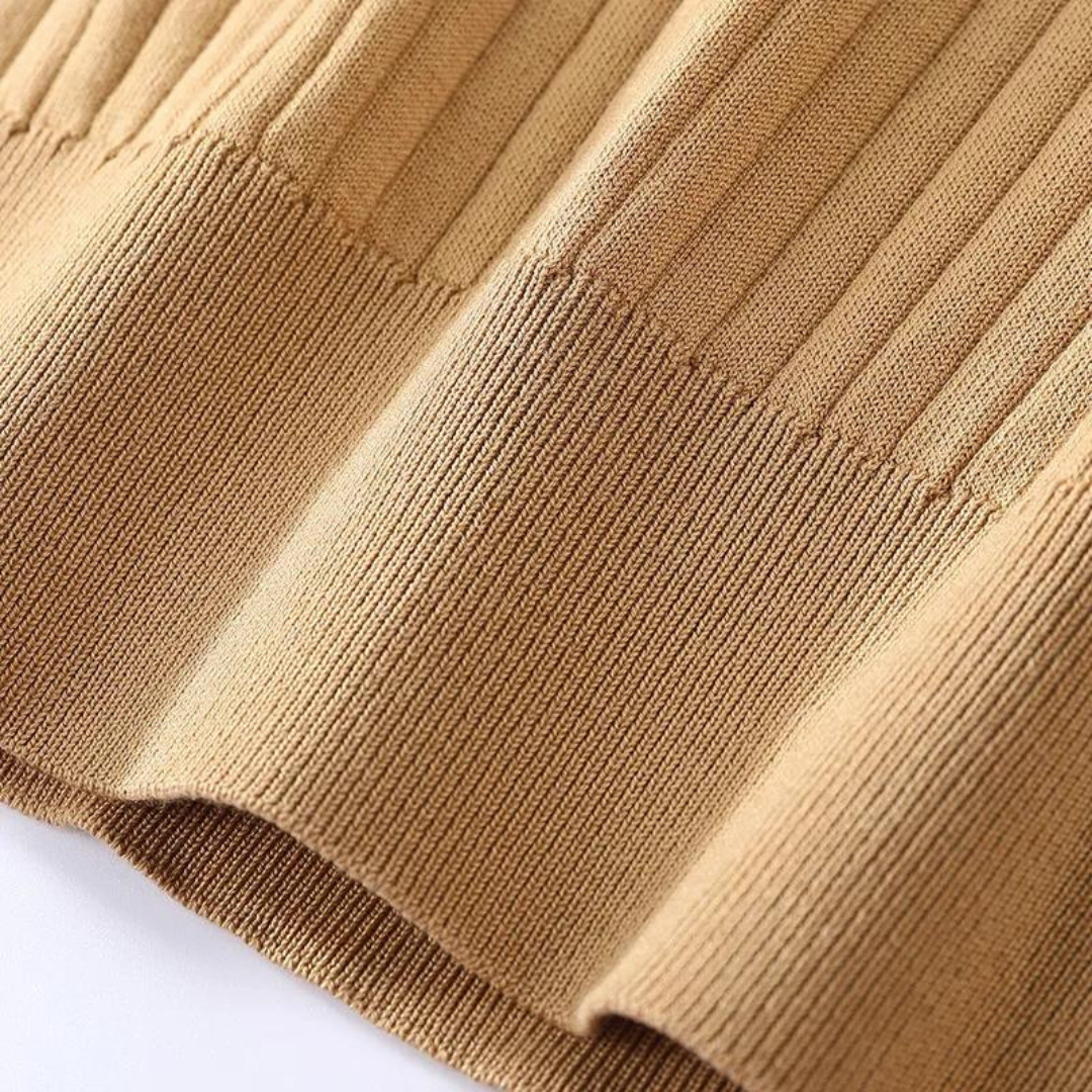 Luxurious Mulberry Silk Polo Shirt for Men, Elegant Ribbed Long Sleeve Golf Shirt, Soft Lyocell Cotton Blend, Versatile Casual Wear