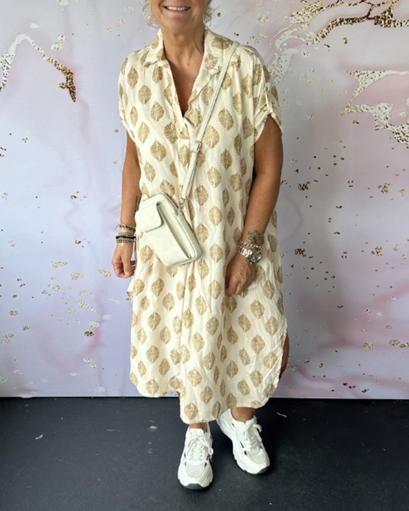 Plus Size Women's Summer Dress, Airy Loose Fit with Breathable Fabric, Available in Natural Colors S to 3XL