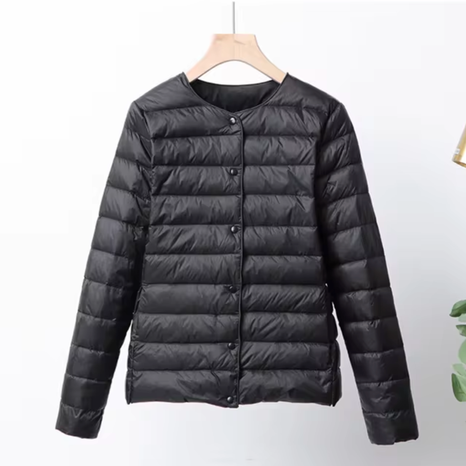Lightweight Flattering Womens Down Jacket - Short Quilted