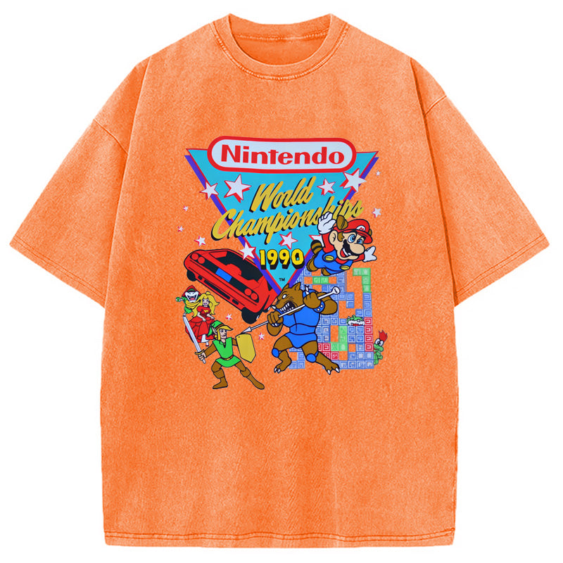 bbb Nintendo 1990 World Championships Washed T-Shirt