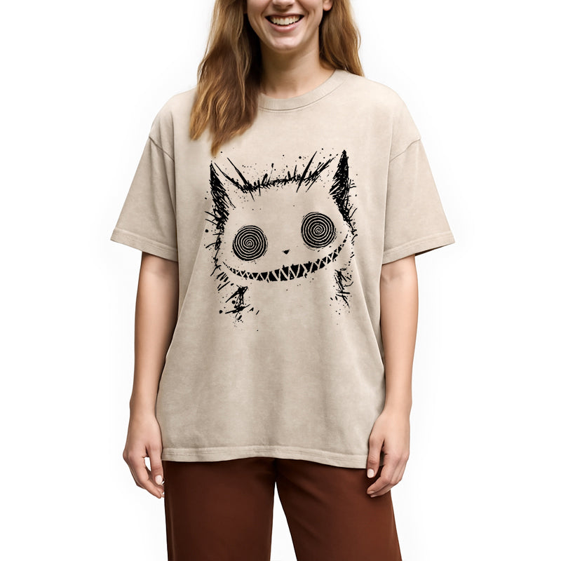 bbb Creepy Cheshire Cat Washed T-Shirt
