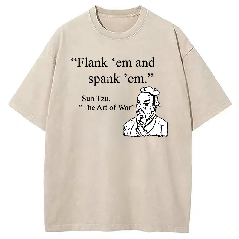 bbb The Art Of War Funny Washed T-Shirt