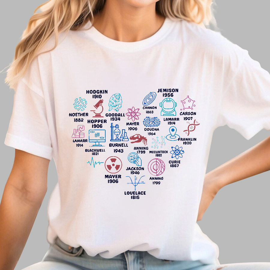 Women in Science Shirt, Vintage Science  T-Shirt