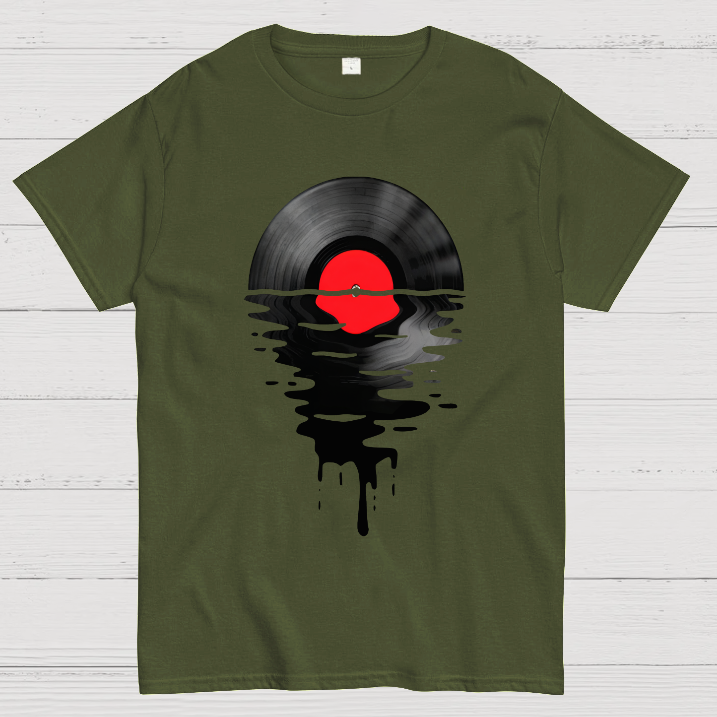 Vinyl LP Music Record Sunset Red  T-Shirt