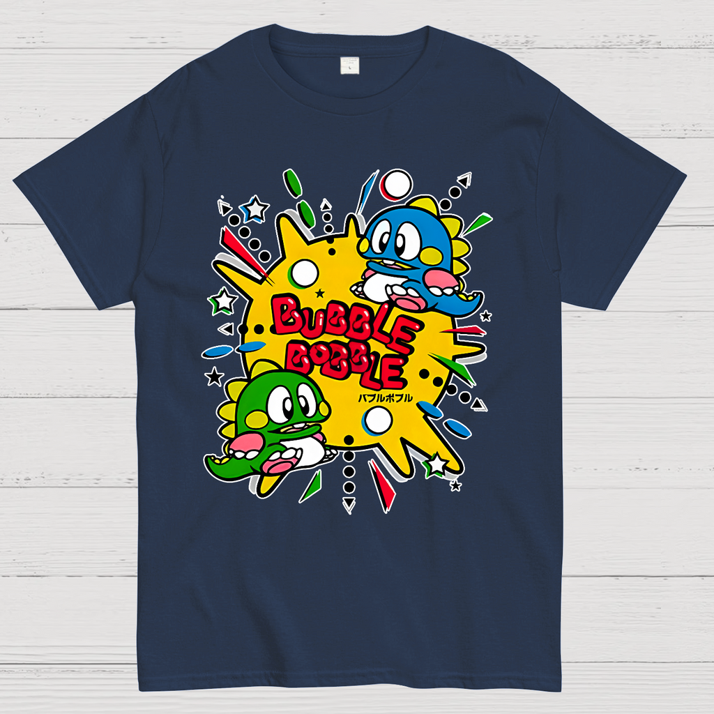 Bubble Bobble Retro Game  T-Shirt