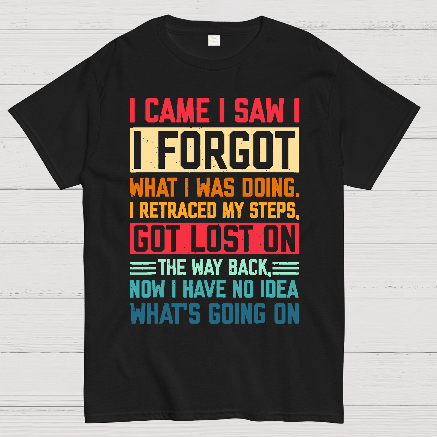 I Came I Saw I Forgot What I Was Doing Sarcastic  T-Shirt
