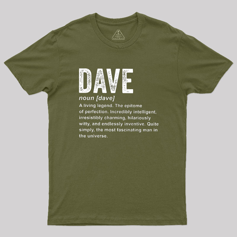 Personalized Definition Funny Dave  T-Shirt