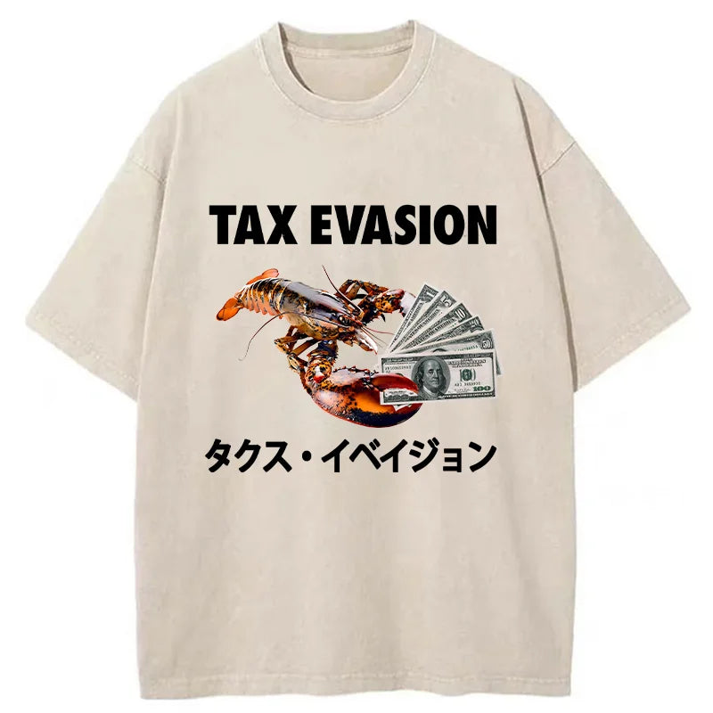 bbb Tux Evasion Funny Washed T-Shirt