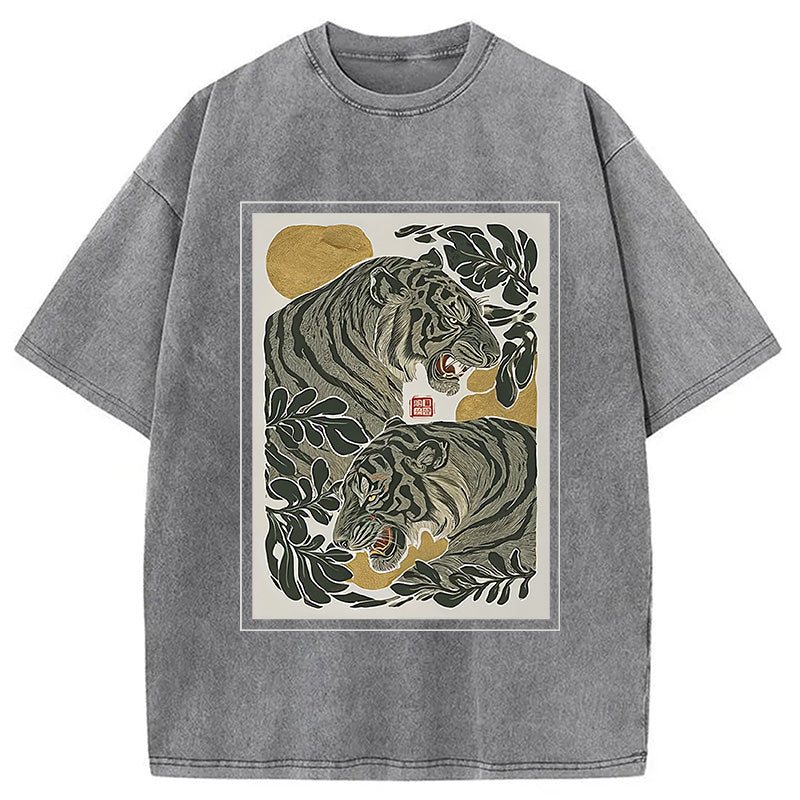 bbb Woodcut Tiger Washed T-Shirt