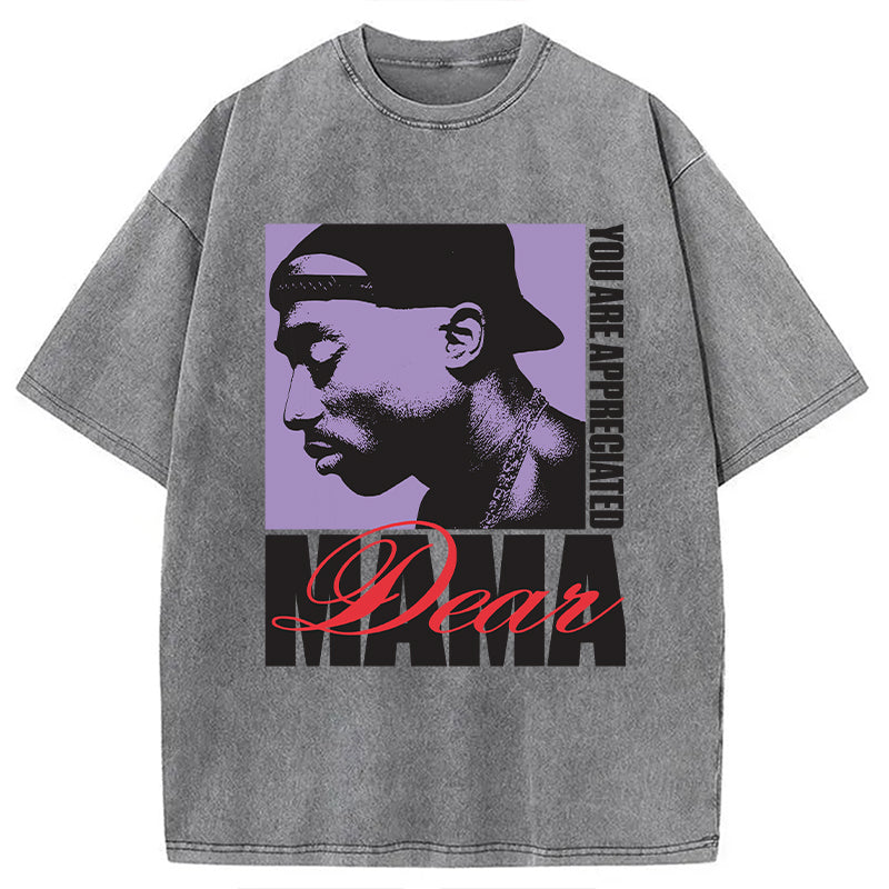 bbb Tupac Dear Mama Appreciated Washed T-Shirt