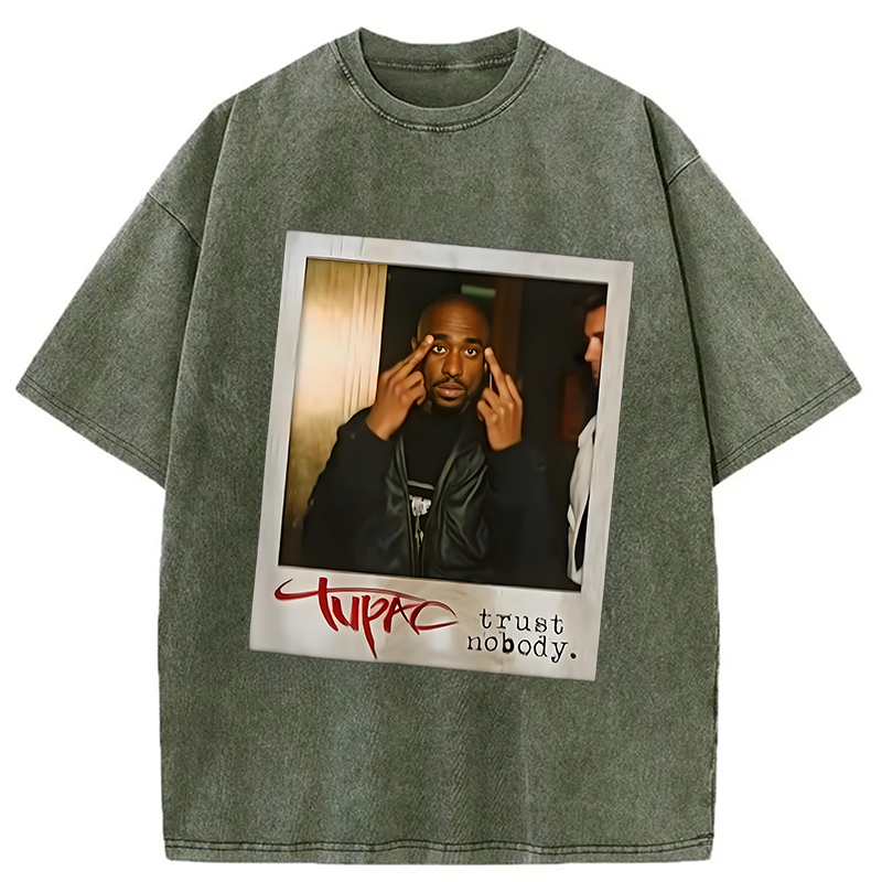 bbb TUPAC SHAKUR Trust Nobody Washed T-Shirt