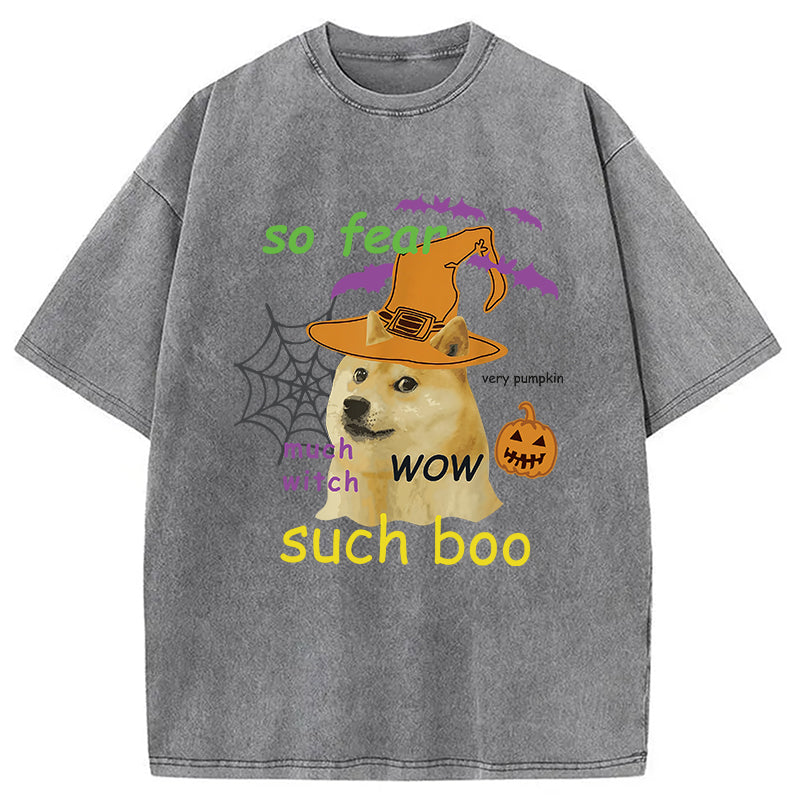 bbb Halloween Doge Washed T-Shirt