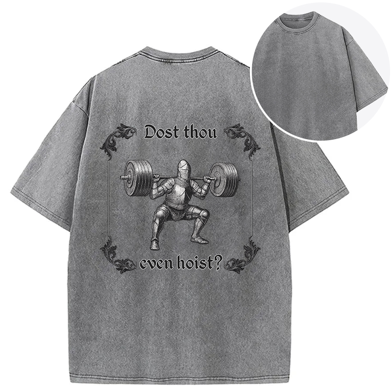bbb Dost Thou Even Hoist Back Washed T-Shirt