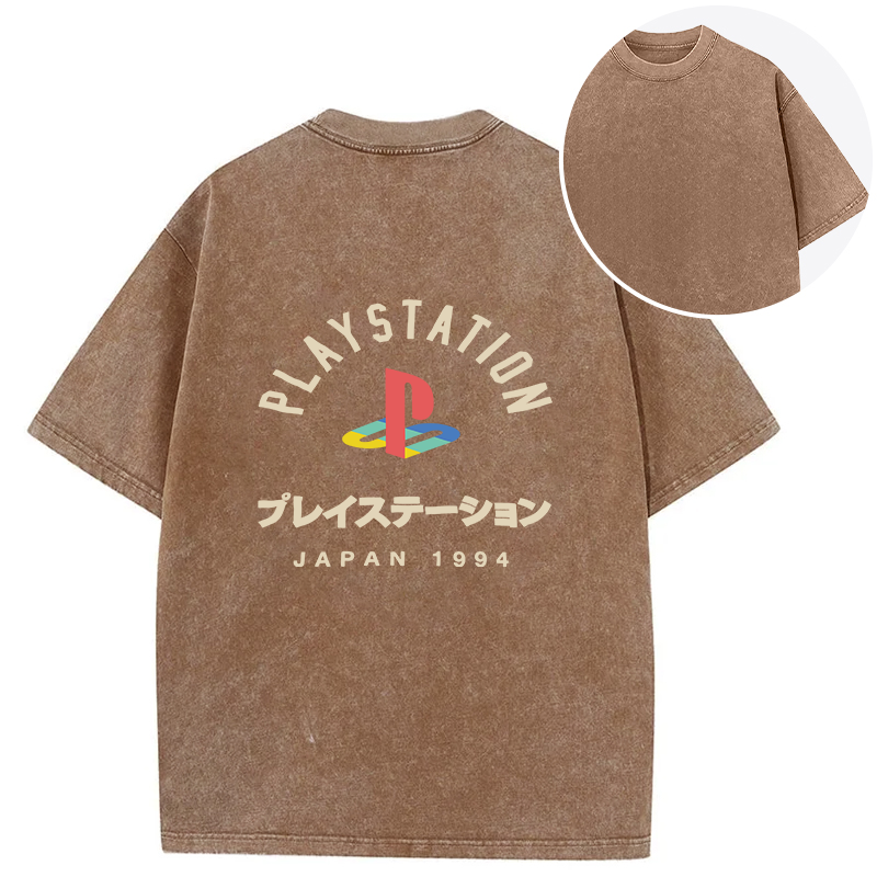 bbb PlayStation Japan Back Washed T-Shirt