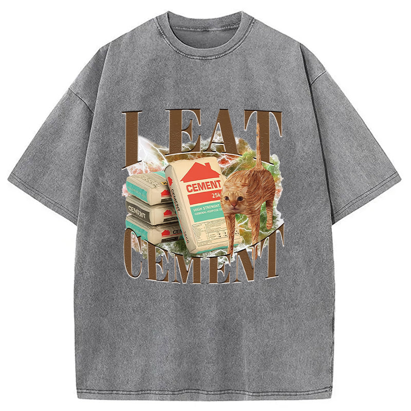bbb Unhinged I Eat Cement Washed T-Shirt