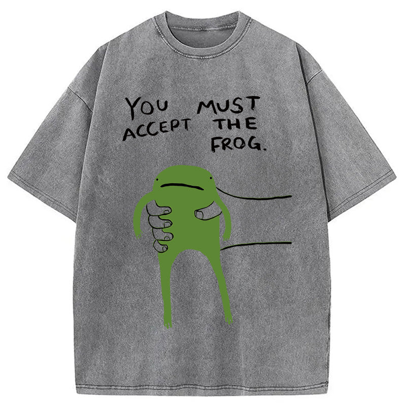 bbb Give You Frog Washed T-Shirt