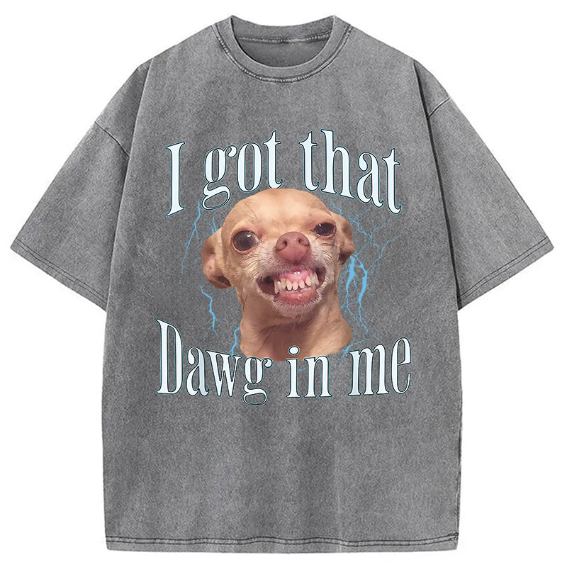 bbb Chihuahua Funny Meme Washed T-Shirt