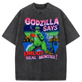 bbb Godzilla Says Washed T-Shirt