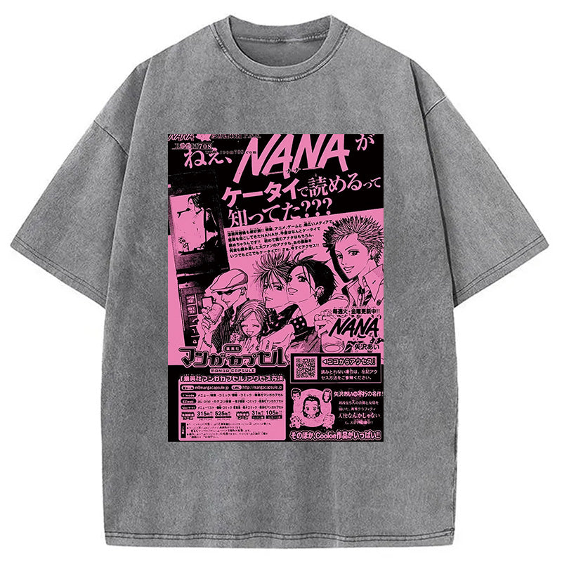 bbb Nana Black Stone Washed T-Shirt