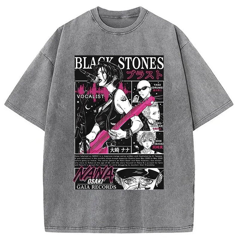 bbb Black Stone Washed T-Shirt