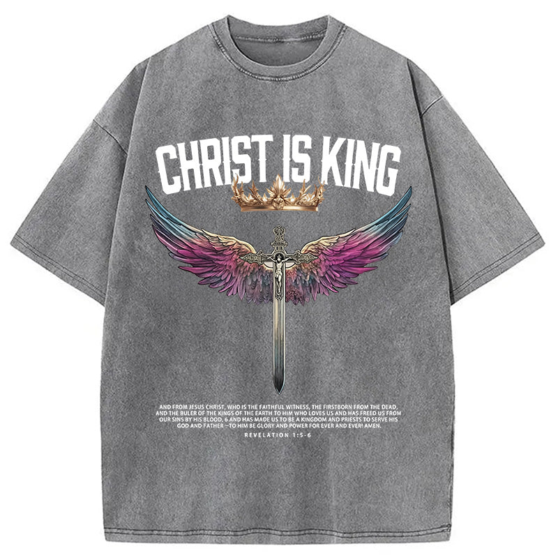 bbb Christ Is King Christian Washed T-Shirt
