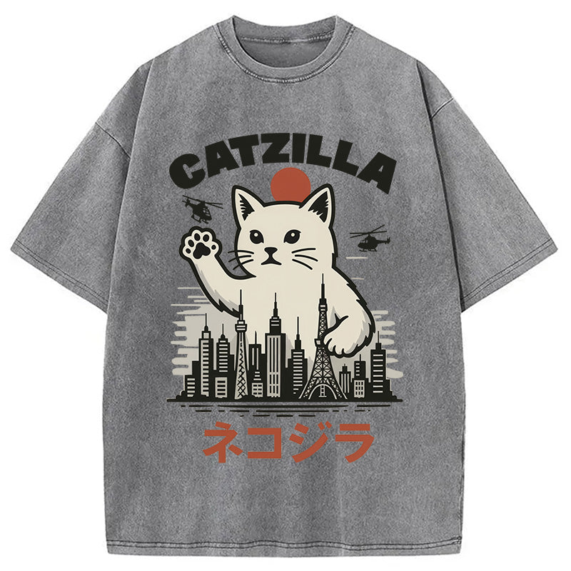 bbb Feline Fury Over Tokyo Washed T-Shirt