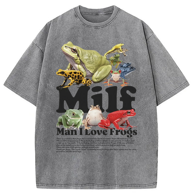 bbb Man I Love Frogs Washed T-Shirt