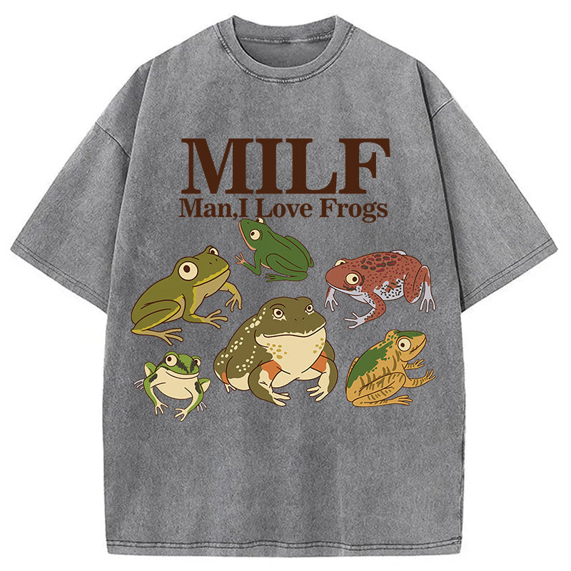 bbb I Love Frogs Washed T-Shirt