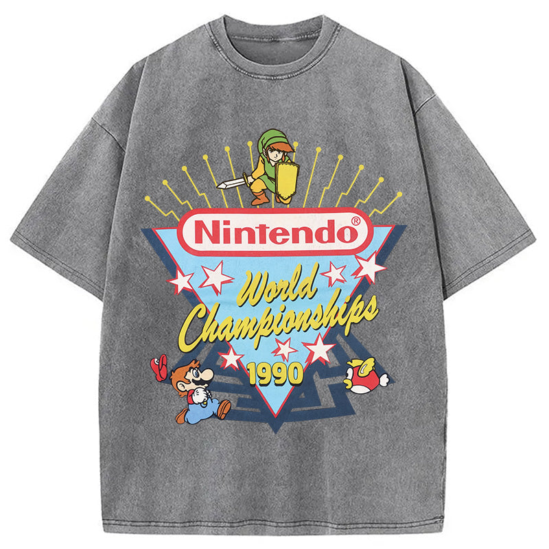 bbb 90s Nintendo World Championship Washed T-Shirt