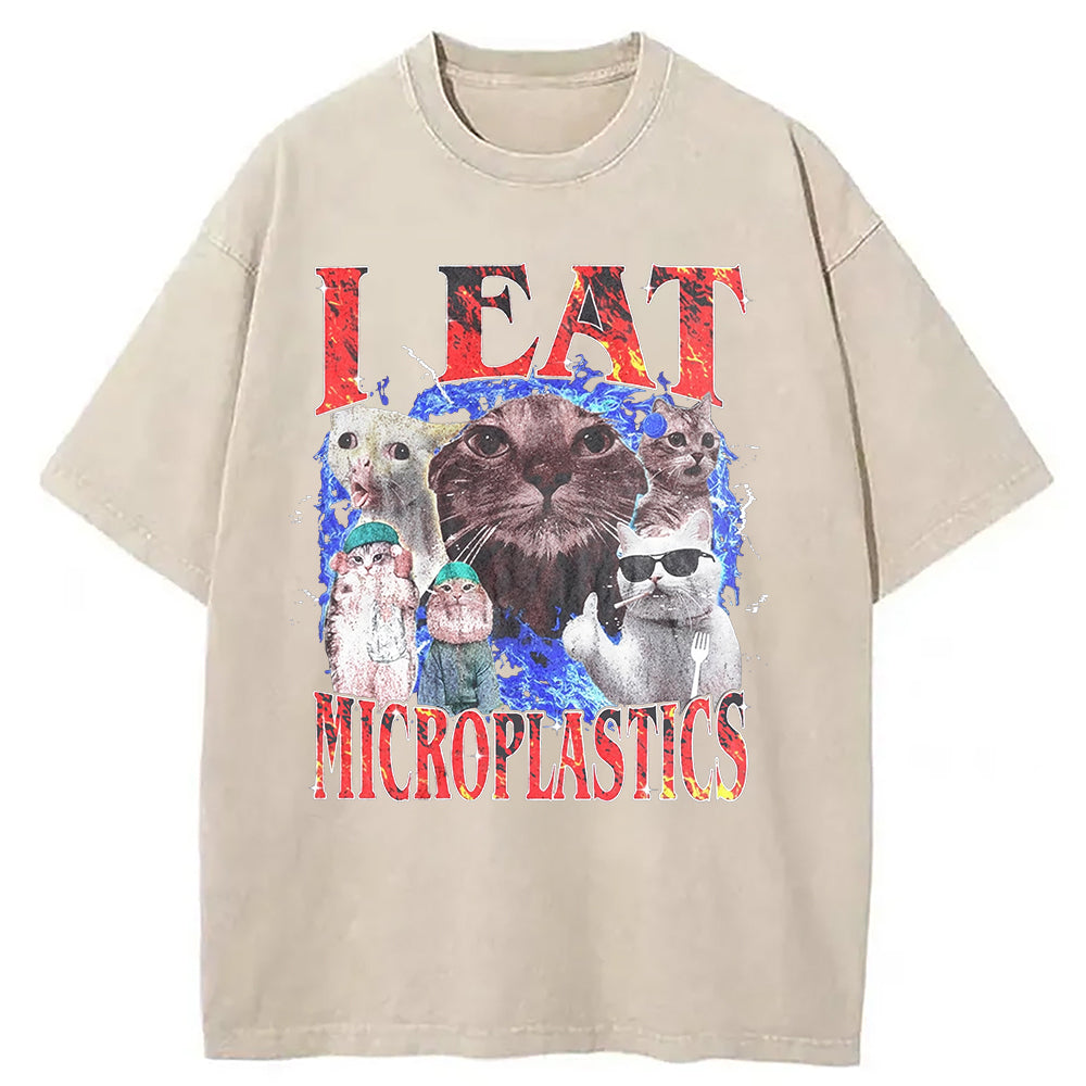 bbb I Eat Microplastics Washed T-Shirt